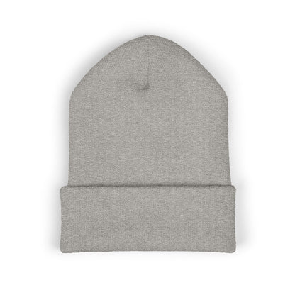 Embroidered "Sewn & Sent" Classic Cuffed Beanie — Cozy Knit Hat for Crafters