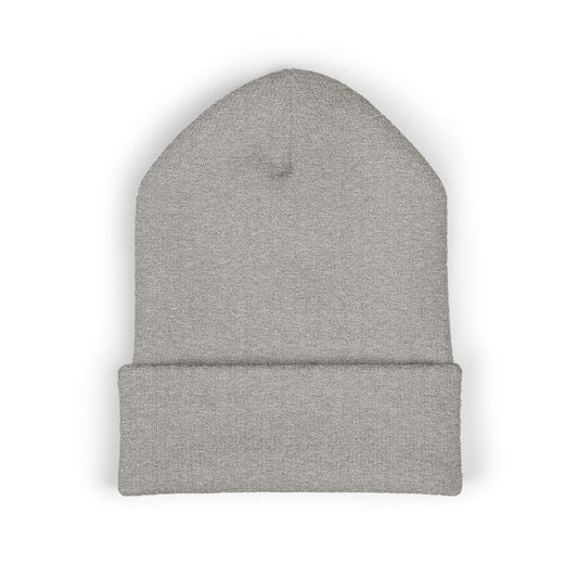 Embroidered "Sewn & Sent" Classic Cuffed Beanie — Cozy Knit Hat for Crafters