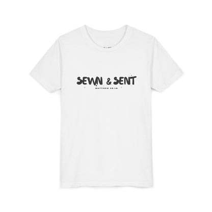 Youth Tee - "Sewn & Sent" Graphic Shirt for Young Crafters