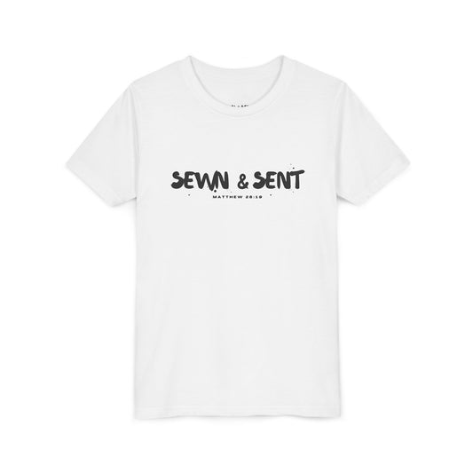 Youth Tee - "Sewn & Sent" Graphic Shirt for Young Crafters