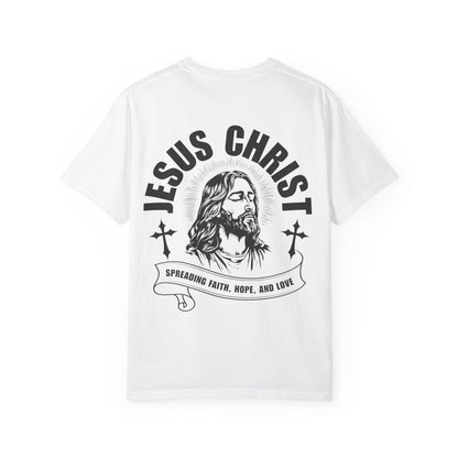 Jesus Christ Graphic T-Shirt – "Sewn & Sent" Faith Tee with Back Illustration