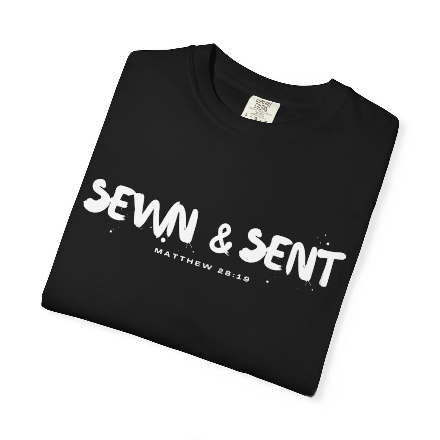 Sewn & Sent T‑Shirt — Christian Matthew 28:19 Faith Tee